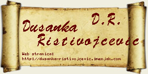 Dušanka Ristivojčević vizit kartica